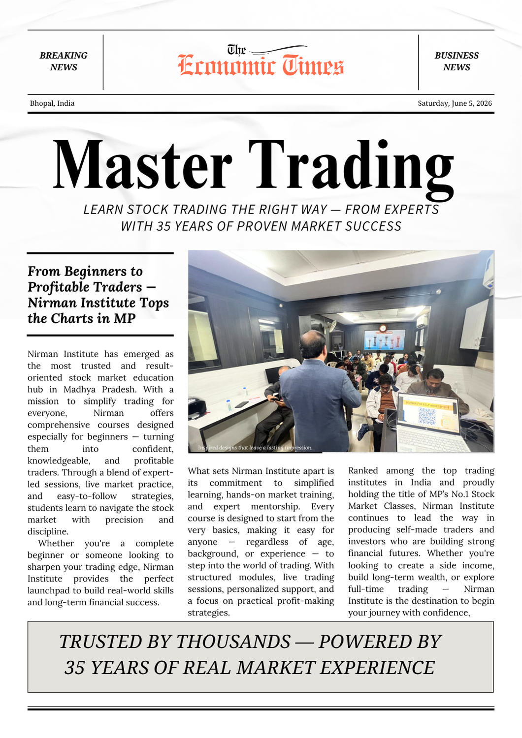 Master trading skills