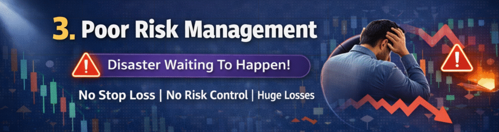 Poor Risk Management & No Stop-Loss